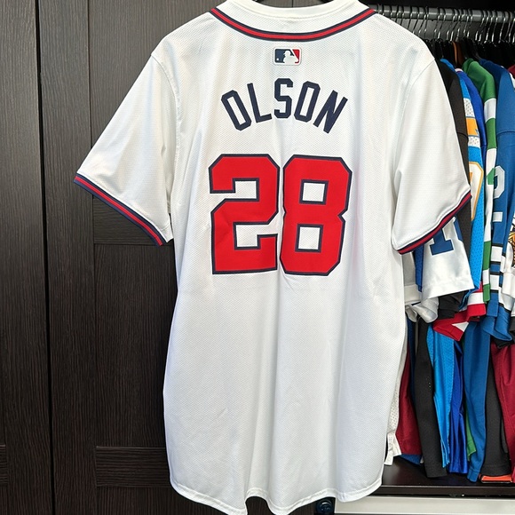 Matt Olson Atlanta Braves Nike Home Elite Player Authentic 2024 Jersey - White - Picture 6 of 7